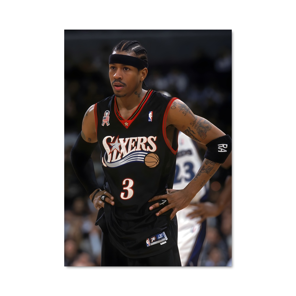 Poster Allen de iverson – affiche Basketball